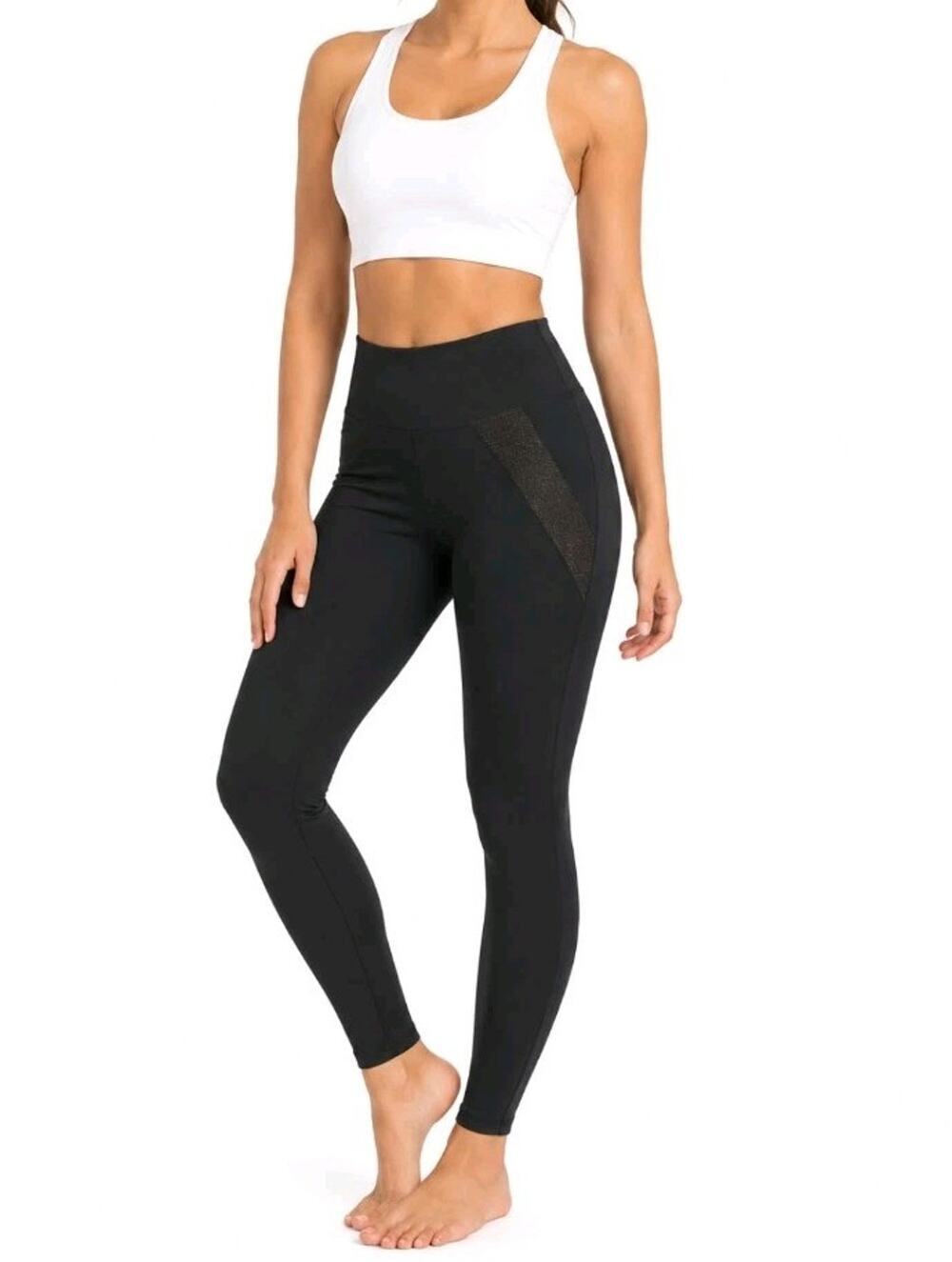 Koral ~Woman Size XS~Black Low-Rise Ankle Leggings Activewear NWOT.